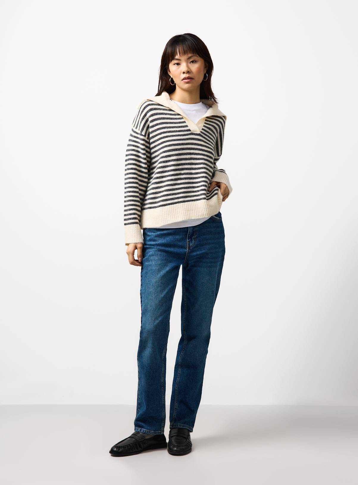 Mono Striped Sailor Collar Jumper 6 - Image 2